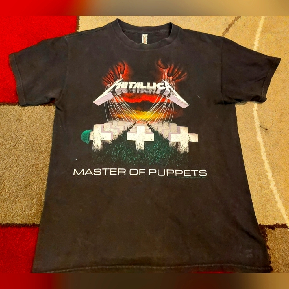 Metallica Master of Puppets 2006 black Tee Size Large